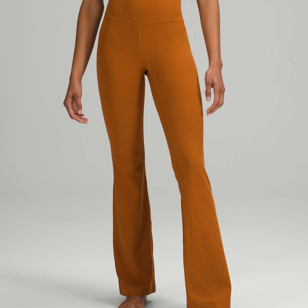 Lululemon Athletica Rust Flare Leggings - Picture 3 of 9